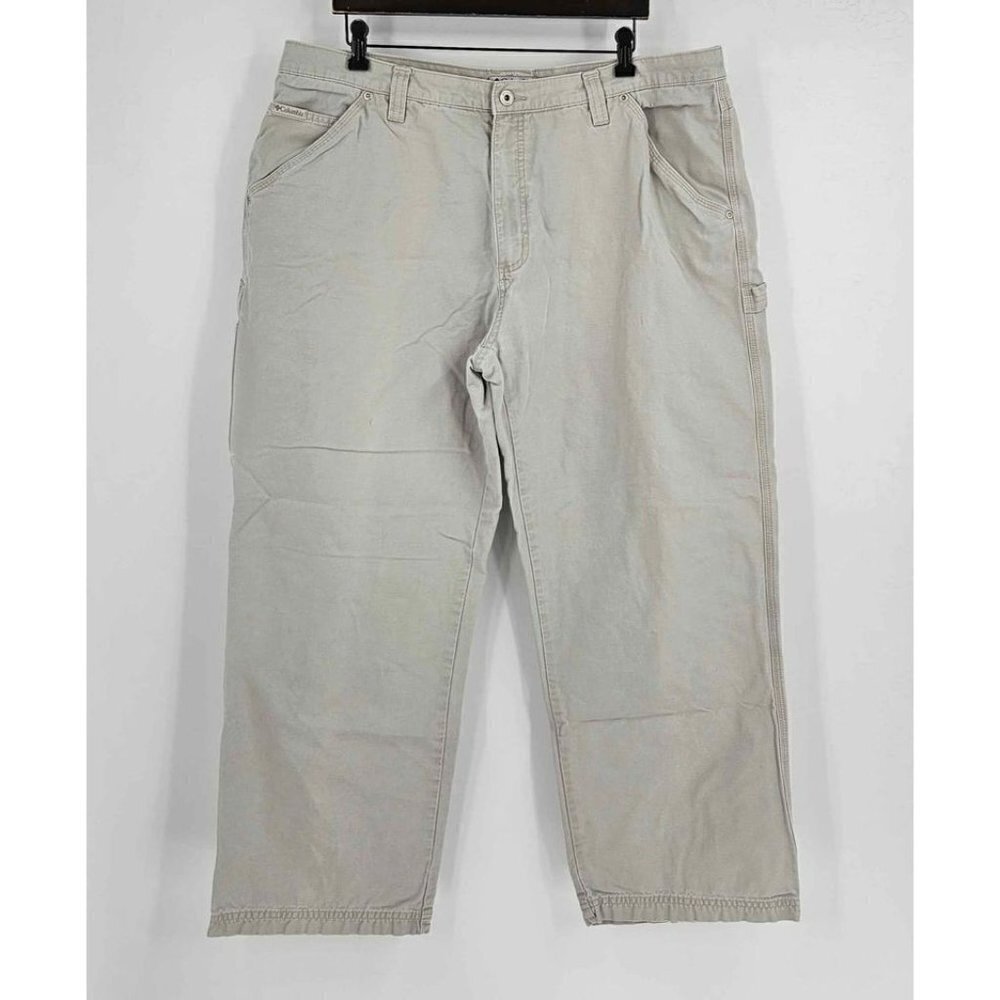 Columbia Sportswear Mens Beige Cargo Pants Sz 40